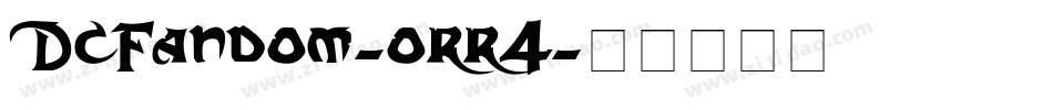 DcFandom-orr4字体转换
