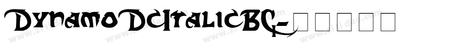 DynamoDcItalicBC字体转换
