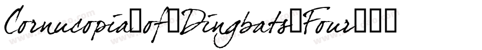 Cornucopia-of-Dingbats-Four字体转换