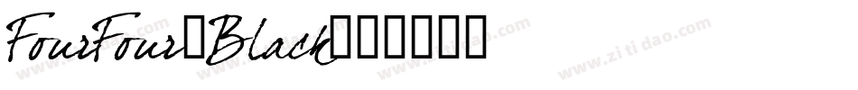 FourFour-Black字体转换