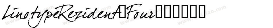 LinotypeRezident-Four字体转换