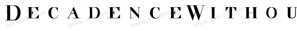 DecadenceWithoutTheDiamonds-aYaK字体转换