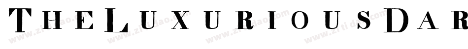 TheLuxuriousDarkRegular-VBLz字体转换