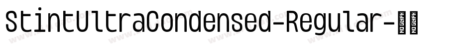 StintUltraCondensed-Regular字体转换