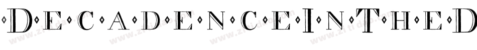 DecadenceInTheDark-0vg9字体转换