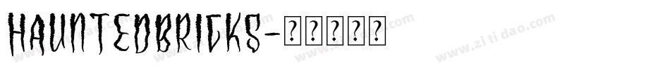 HauntedBricks字体转换