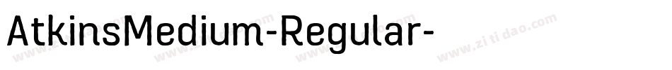 AtkinsMedium-Regular字体转换