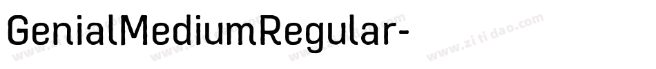 GenialMediumRegular字体转换