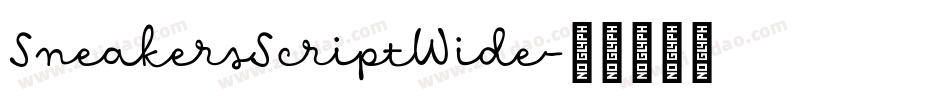 SneakersScriptWide字体转换