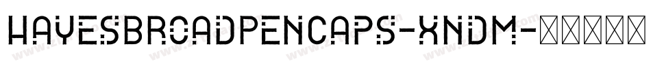 HayesBroadPenCaps-xndm字体转换