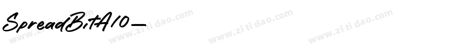 SpreadBitA10字体转换