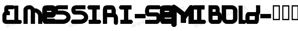 ElMessiri-SemiBold字体转换