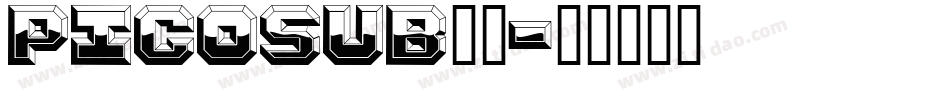 PICOSUB_1字体转换