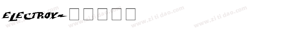 electrox字体转换