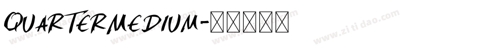 QuarterMedium字体转换