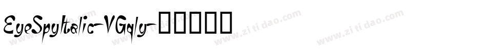 EyeSpyItalic-VGqly字体转换