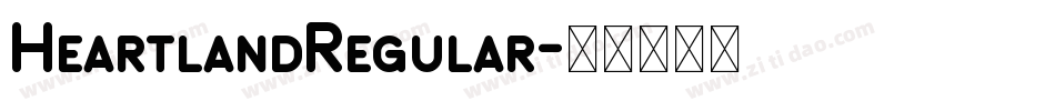 HeartlandRegular字体转换