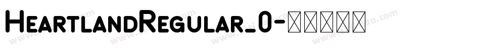 HeartlandRegular_0字体转换