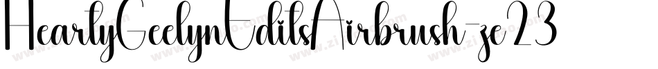 HeartyGeelynEditsAirbrush-ze23字体转换
