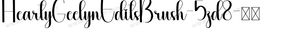 HeartyGeelynEditsBrush-5zd8字体转换