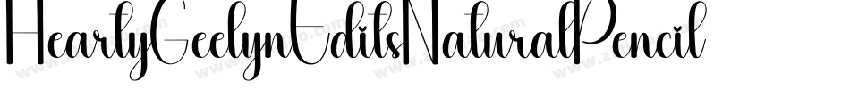 HeartyGeelynEditsNaturalPencil-n5wg字体转换