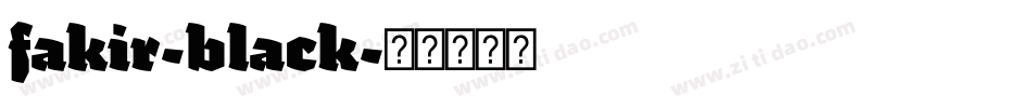 fakir-black字体转换