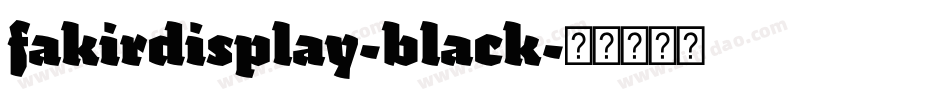 fakirdisplay-black字体转换