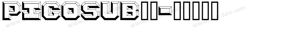 PICOSUB_1字体转换
