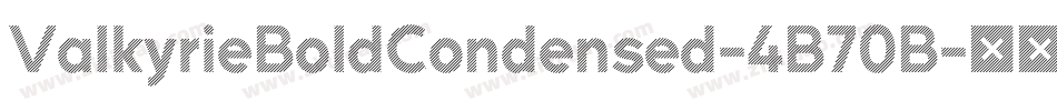 ValkyrieBoldCondensed-4B70B字体转换 ValkyrieBoldCondensed-4B70B字体转换