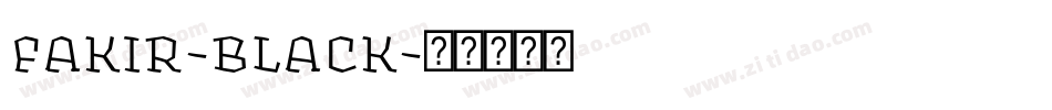 fakir-black字体转换