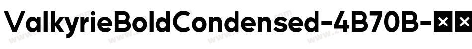 ValkyrieBoldCondensed-4B70B字体转换 ValkyrieBoldCondensed-4B70B字体转换