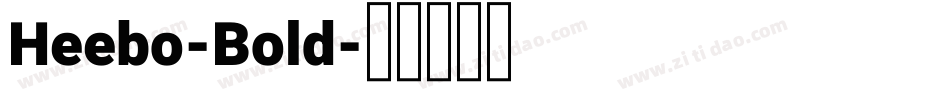 Heebo-Bold字体转换