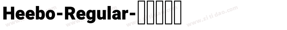 Heebo-Regular字体转换