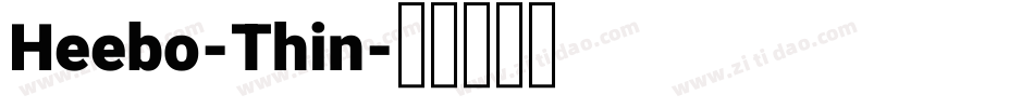 Heebo-Thin字体转换