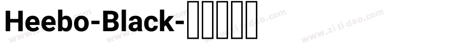Heebo-Black字体转换
