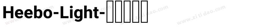 Heebo-Light字体转换