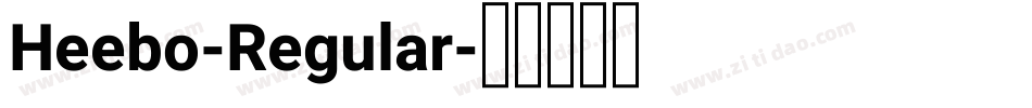 Heebo-Regular字体转换
