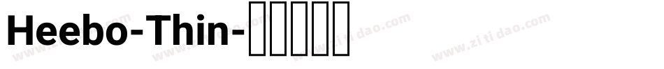Heebo-Thin字体转换