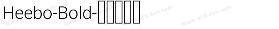 Heebo-Bold字体转换