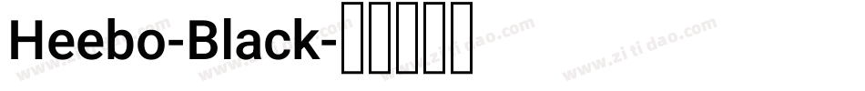 Heebo-Black字体转换