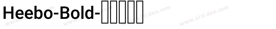 Heebo-Bold字体转换
