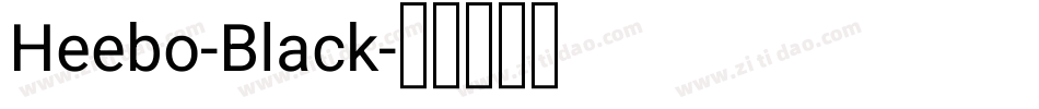 Heebo-Black字体转换