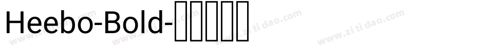 Heebo-Bold字体转换