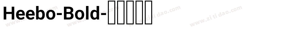 Heebo-Bold字体转换