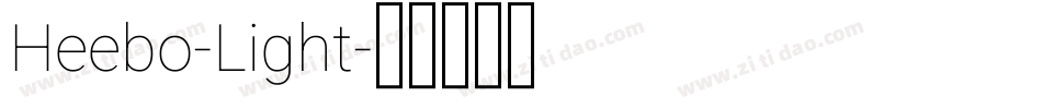Heebo-Light字体转换
