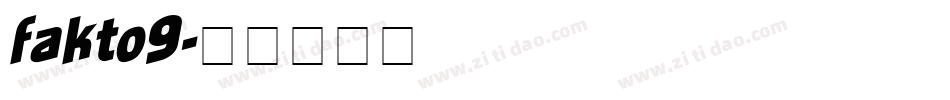 fakto9字体转换