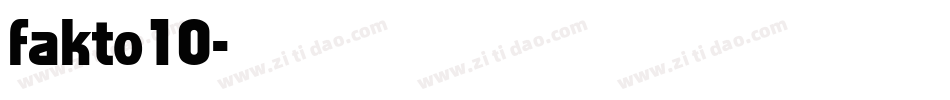 fakto10字体转换