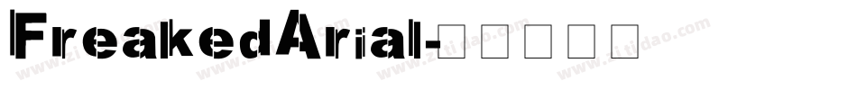 FreakedArial字体转换