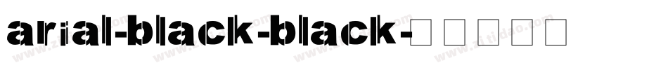 arial-black-black字体转换
