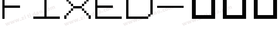 Fixed字体转换